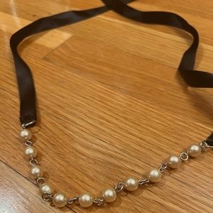 Nordstrom Pearl Ribbon Necklace